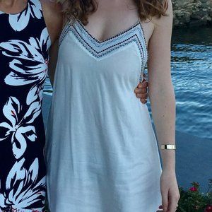 LF Open back, V-neck summer mini dress